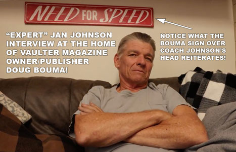 Jan Johnson pole vault