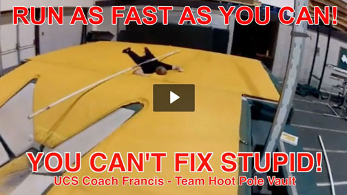 Running as fast as you can is LETHAL